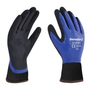 GUANTE NYLON REC NITRILO AZUL