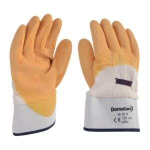 GUANTE LATEX AMARILLO FORRO P/SEG