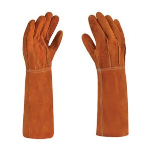 GUANTE DE CARNAZA DE 18 AMARILLO