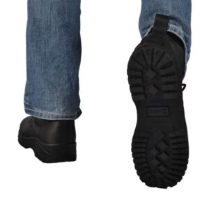 BORCEGUI NEGRO DE PIEL DIELECTRICO CON CASQUILLO