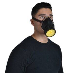 RESPIRADOR MEDIA CARA CON 1 CARTUCHO CONTRA VAPORES ORGANICOS