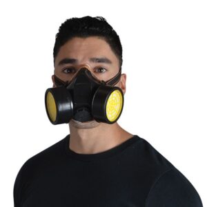 RESPIRADOR MEDIA CARA CON DOS CARTUCHOS CONTRA VAPORES ORGANICOS