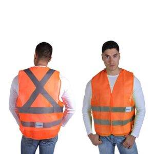CHALECO SEGURIDAD ULTRA NARANJA C/REFL