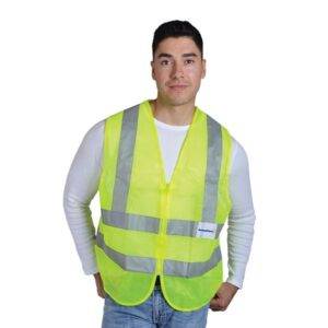 CHALECO SEGURIDAD EXTRA PLUS VERDE LIMA C/REFL