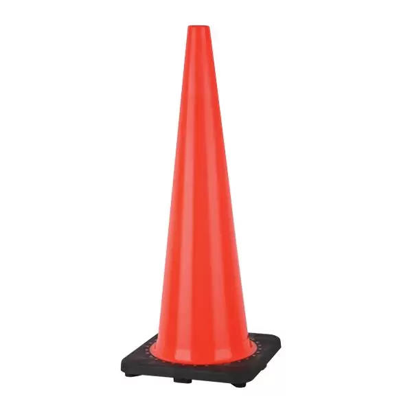 CONO REF NARANJA BASE NEGRA 91 CM - Imagen 3